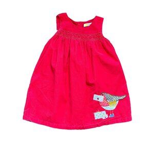 Baby Boden Valentines Bird Pinafore 2-3y